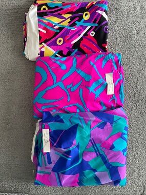 Bright Abstract Print Fabric - Lycra Spandex for sportswear